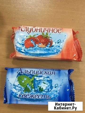 Мыло туалетное 90гр, в коробке 80шт. Цена 8.00руб Улан-Удэ - изображение 1