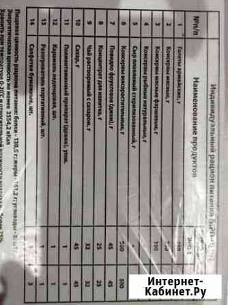 Сухой паек Владимир