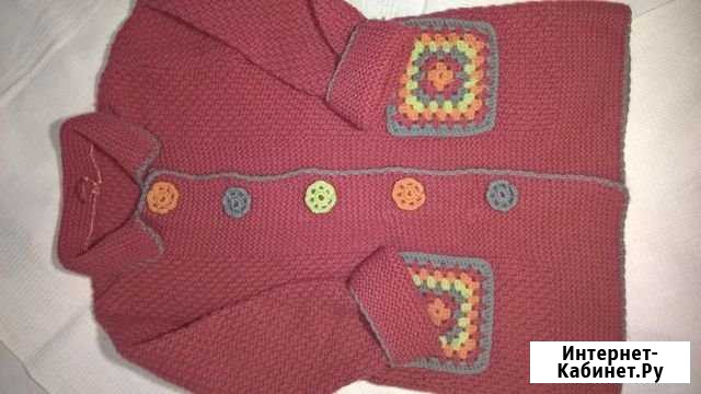 Пальто вязаное для девочки Вологда - изображение 1