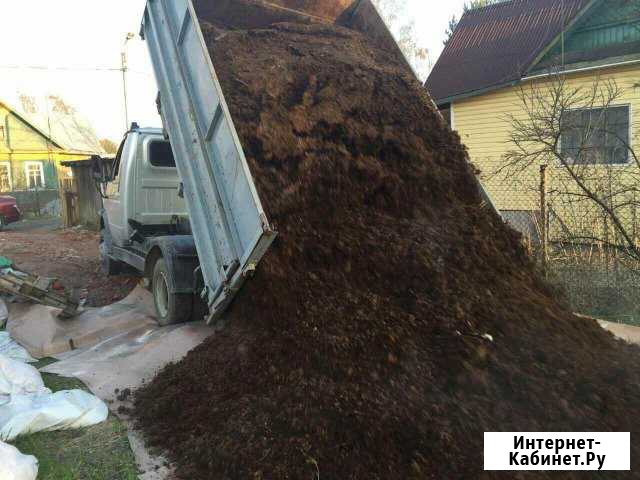 Доставка песка, щебня, земли, пгс, торфа Вырица - изображение 1