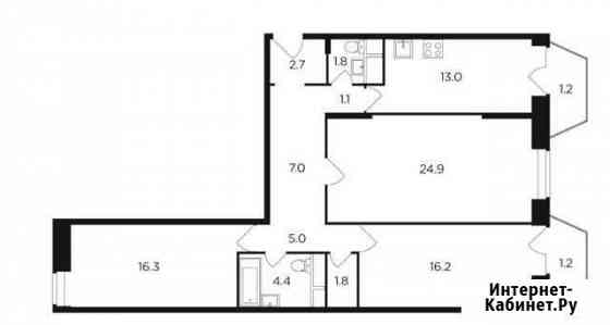 3-к квартира, 96.5 кв.м., 10/12 эт. Апрелевка