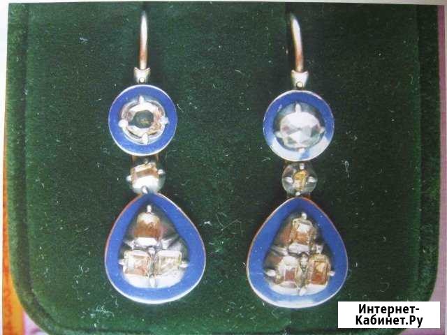 Старинные русские серьги Курган - изображение 1