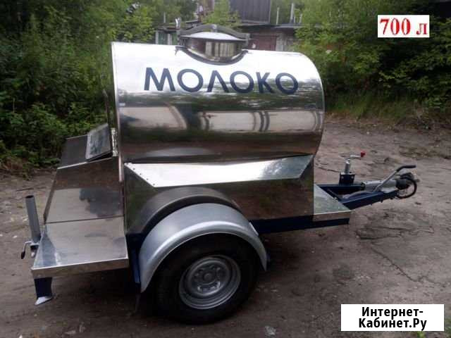 Прицеп-цистерна молочная 700 л, нержавейка, цинк Жуковский - изображение 1