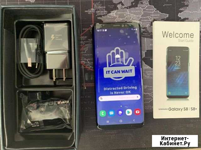 Смартфон SAMSUNG Galaxy S8 черный 64GB новый Пенза - изображение 1