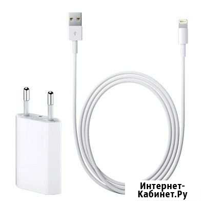 Зарядное устройство кабель + блок для iPhone Омск - изображение 1