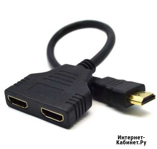 Hdmi to 2 hdmi разветвитель Выборг - изображение 1