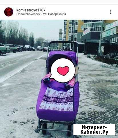 Санки-коляска,в хорошем состоянии Новочебоксарск - изображение 1