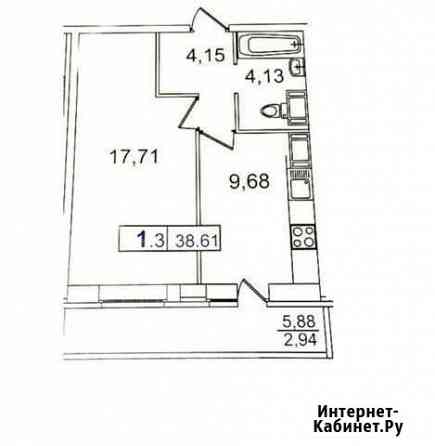 1-к квартира, 36 кв.м., 14/27 эт. Мурино