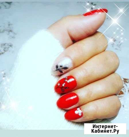 Наращивание, укрепление, манекюр + гель лак в пода Шелехов - изображение 1