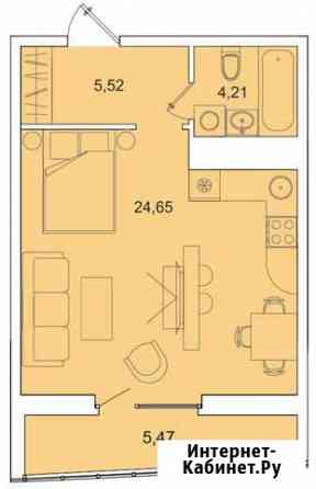 1-к квартира, 39.9 кв.м., 3/17 эт. Пенза