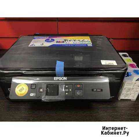 Принтер мфу Epson XP-342 снпч +чернила Пермь