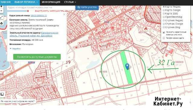 Участок 32 га (промназначения) Калининград - изображение 1