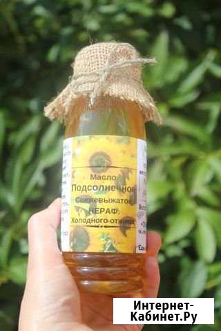 Домашнее подсолнечное масло 250 г Кстово - изображение 1