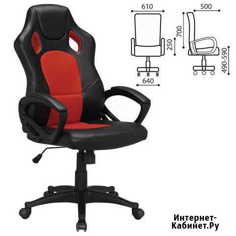Кресло brabix Rider EX-544, экокожа чёрн., ткань Петрозаводск - изображение 1