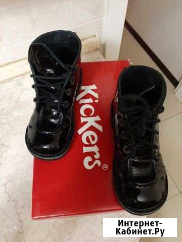 Фирменные лаковые ботинки KicKers Севастополь - изображение 1