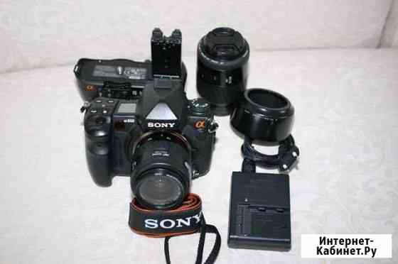 Sony a850(полный кадр) +2 объектива+батблок Барнаул