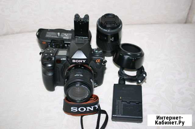 Sony a850(полный кадр) +2 объектива+батблок Барнаул - изображение 1