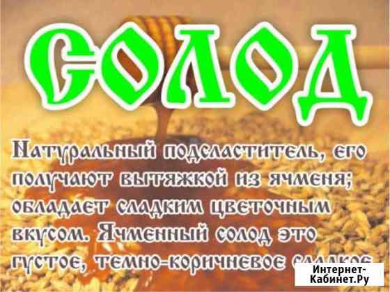 Солод (экстракт) ячменный100 Чехов