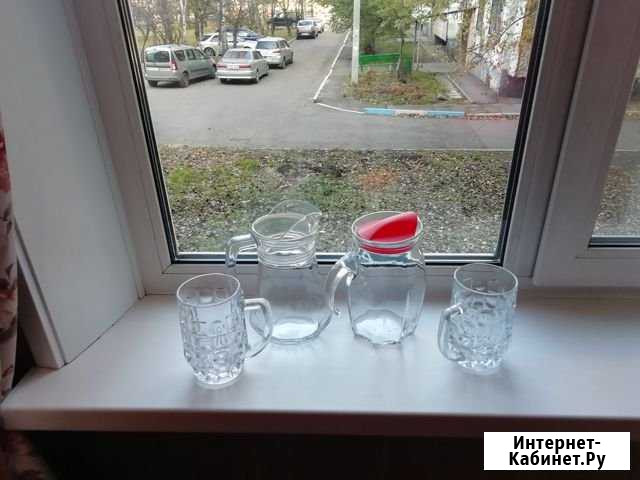 2 кружки, 2 графина Иркутск - изображение 1