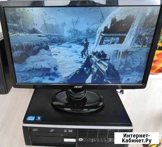 Игровой мини пк+монитор19(проц.i5,опер.8гб) Сургут - изображение 1