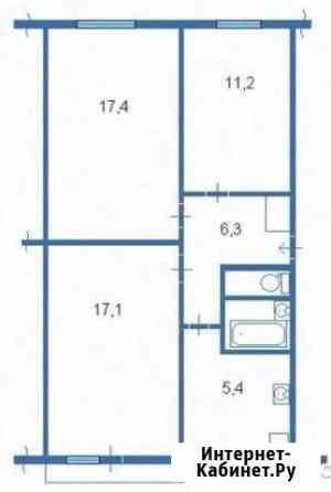 3-к квартира, 62 кв.м., 1/5 эт. Железногорск