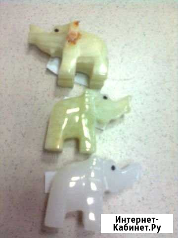 Фигурка слоник из оникса Челябинск - изображение 1