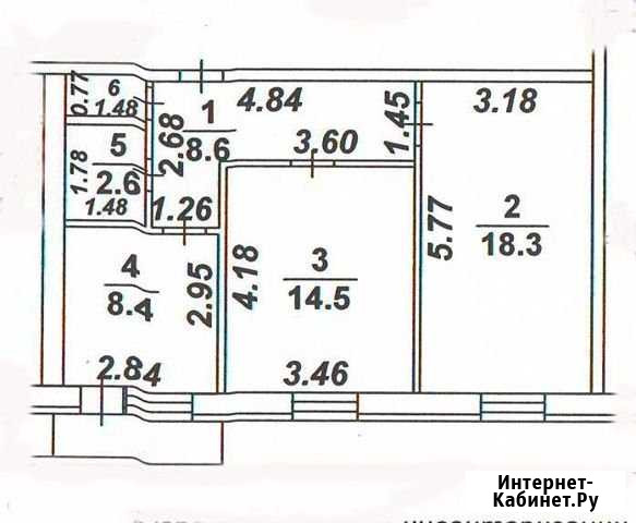 2-к квартира, 56 кв.м., 5/6 эт. Борисоглебск - изображение 1