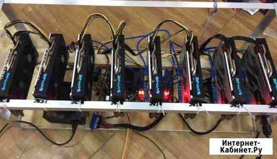 Майнинг ферма из 8 Rx580 4gb Sapphire Nitro+ Лобня