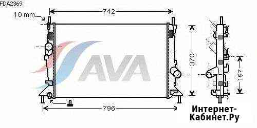 Радиатор охлаждения AVA Ford Focus II Новое Девяткино
