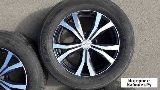 Литые диски R16 с резиной yokohama 215/60R16 Сосновый Бор