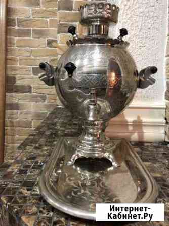 Самовар электрический с подносом Самара