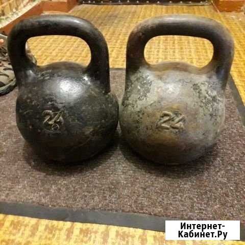 Гиря спортивная СССР 24 кг Саратов - изображение 1