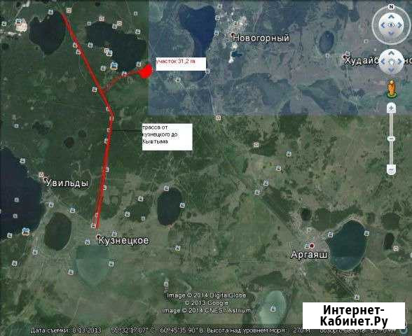 Участок 31.2 га (СНТ, ДНП) Аргаяш - изображение 1
