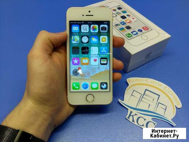 iPhone 5S 16Gb Silver. Новый.Рассрочка Тамбов - изображение 1