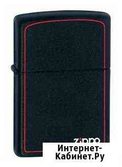 Zippo 218zb Красная линия, черная Омск