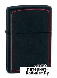 Zippo 218zb Красная линия, черная Омск - изображение 1