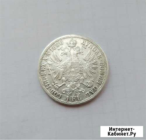 Австро-Венгрия 1 флорин 1886 г /серебро / оригинал Краснодар - изображение 1