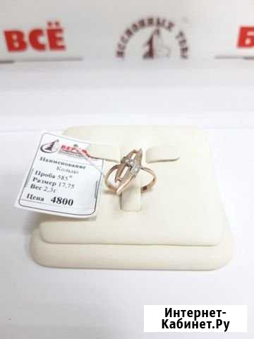 Золотое кольцо р.17,75 Омск - изображение 1