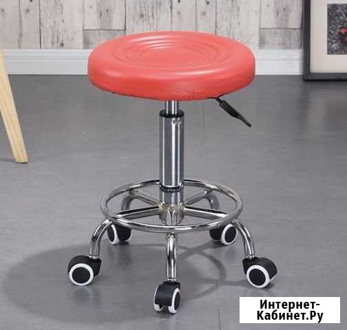 Красный стул без спинки Калининград - изображение 1