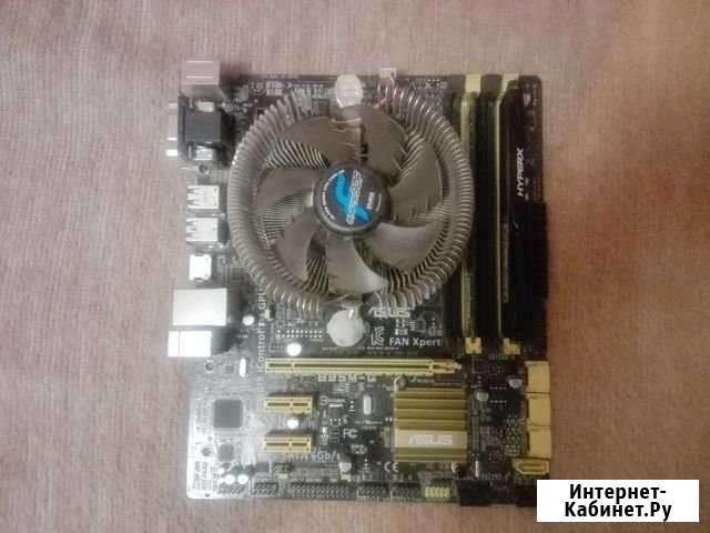 Материнка в сборе asus B85M-G - сокет LGA1150 Винсады - изображение 1