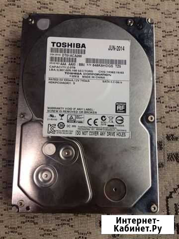 Жесткий диск toshiba 2TB Барнаул - изображение 1