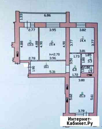 3-к квартира, 100 кв.м., 3/16 эт. Орёл