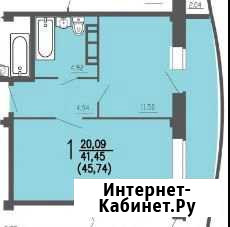 1-к квартира, 45.7 кв.м., 15/16 эт. Брянск - изображение 1