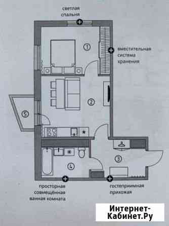 1-к квартира, 43 кв.м., 14/23 эт. Петрозаводск