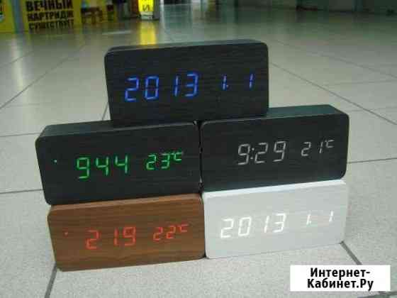 Часы (деревянные) +дата+температура VST-862 Ставрополь