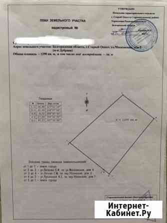 Участок 12.9 сот. (ИЖС) Старый Оскол