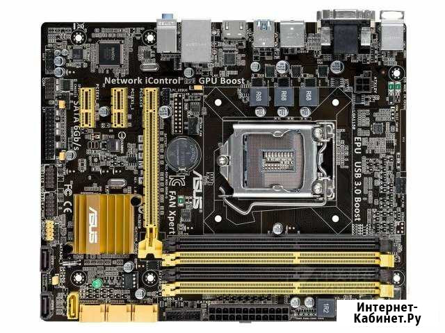 Материнская плата 1150 Asus B85M-G + Cel G1840 (2 Омск - изображение 1