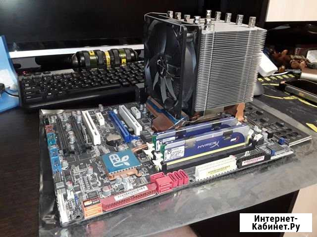 Комплект Asus P5Q Deluxe, Intel Q9550 Хабаровск - изображение 1