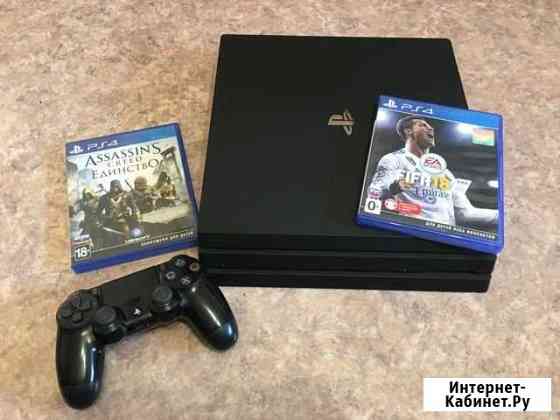 PS4 Pro+игры(Fifa 19, Assassins.) Томск