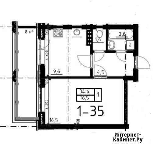1-к квартира, 35 кв.м., 4/4 эт. Сертолово